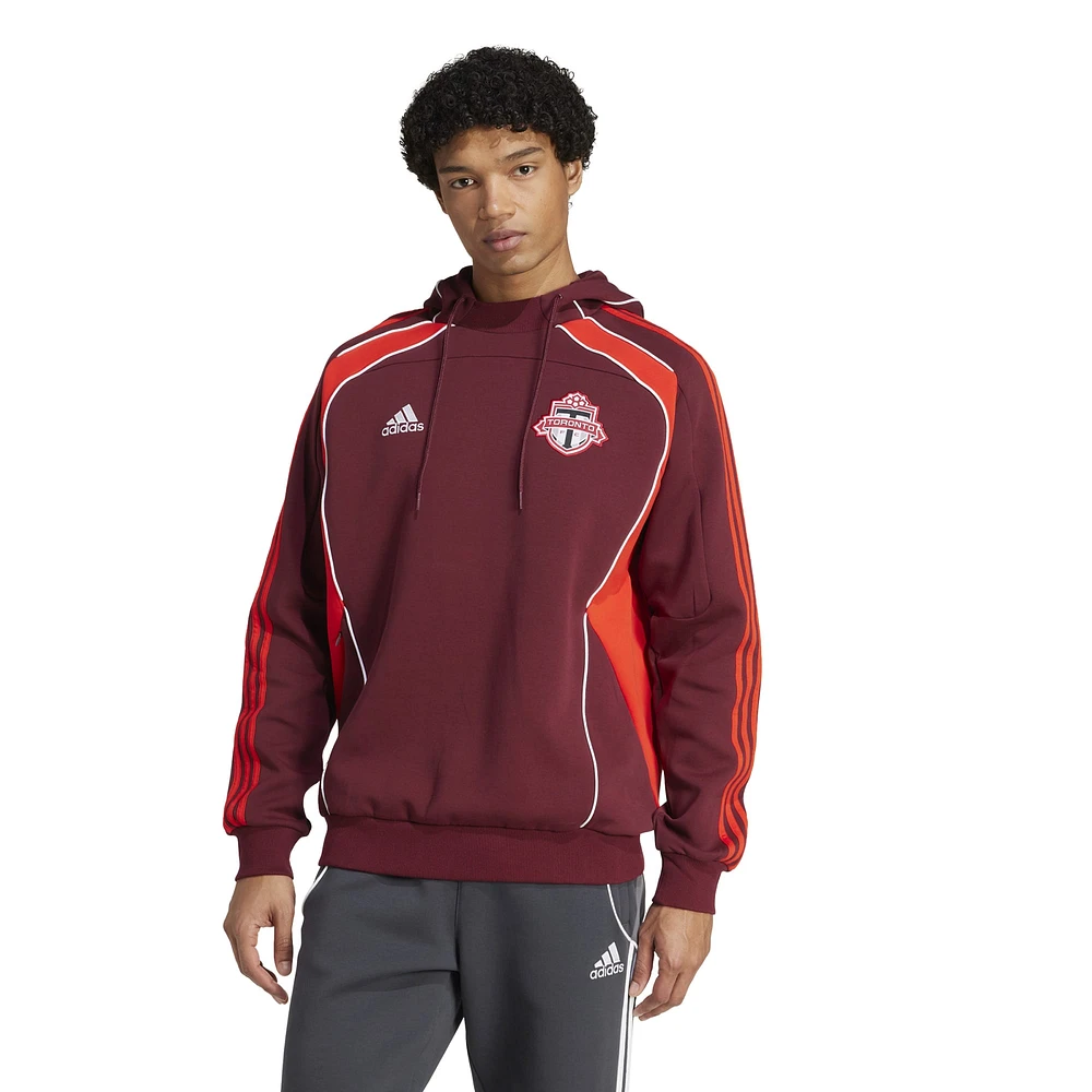 Men's adidas Red Toronto FC 2025 Travel Pullover Hoodie