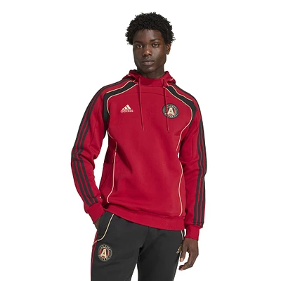 Men's adidas Red Atlanta United FC 2025 Travel Pullover Hoodie