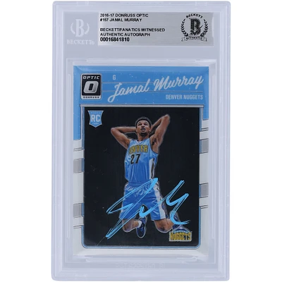 Jamal Murray Denver Nuggets Autographed 2016-17 Panini Donruss Optic Rated Rookie Light Blue Ink #157 Beckett Fanatics Witnessed Authenticated Rookie Card