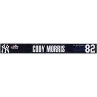 Cody Morris New York Yankees Player-Issued #82 Navy Nameplate from 2024 MLB Spring Training