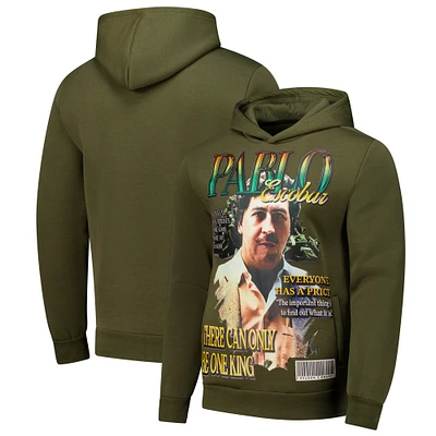 Unisex Reason Pablo Escobar Olive Historical Figures Cover Pullover Hoodie