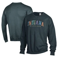 Unisex ComfortWash Gray Indiana Hoosiers Oversized Pullover Sweatshirt