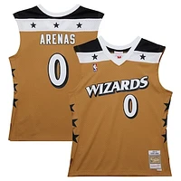 Men's Mitchell & Ness Gilbert Arenas Gold Washington Wizards 2006/07 Hardwood Classics Swingman Jersey