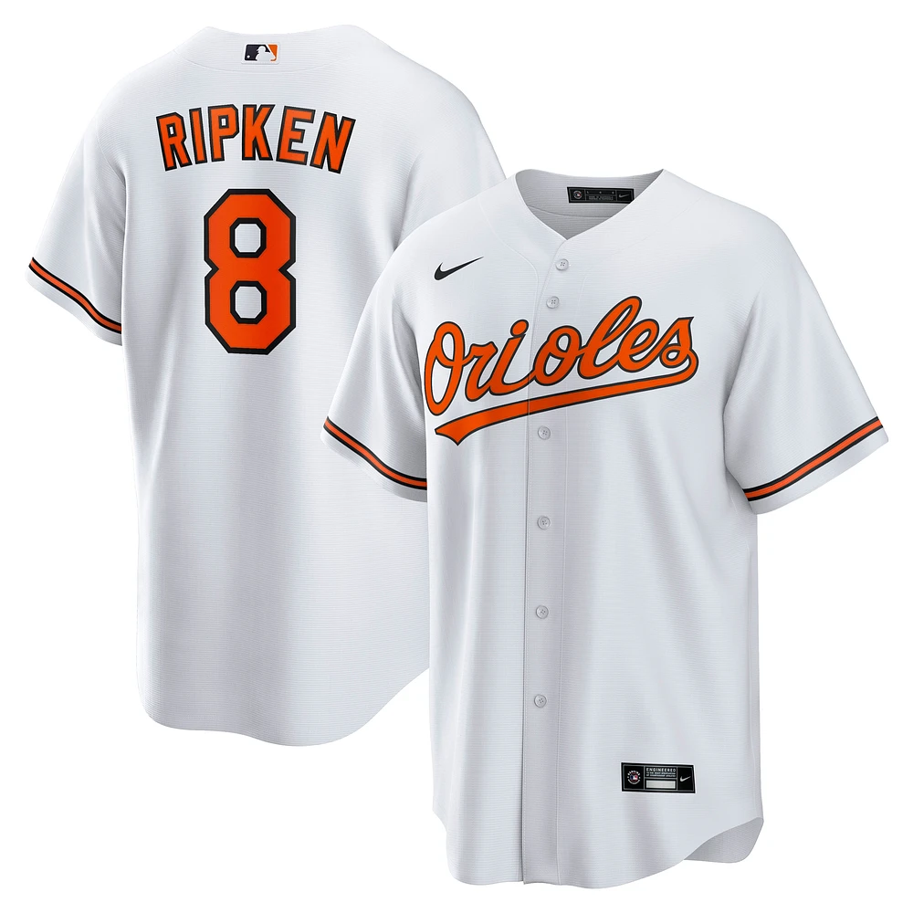 Men's Nike Cal Ripken Jr. White Baltimore Orioles  Throwback Replica Player Jersey