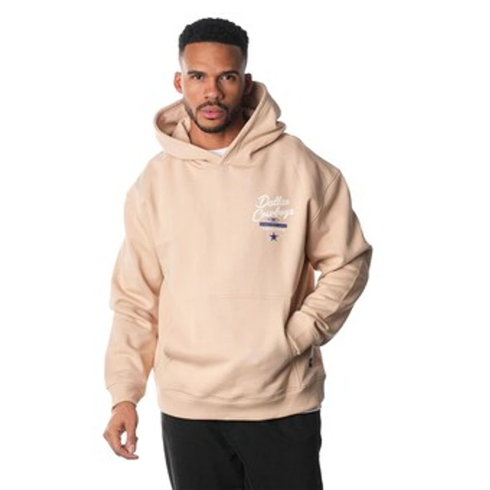 Unisex The Wild Collective  Cream Dallas Cowboys Fleece Pullover Hoodie