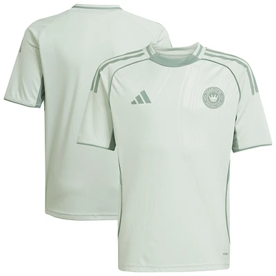 Youth adidas Light Green Charlotte FC 2025 One Planet Pre-Match Top