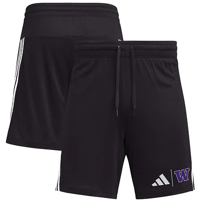 Men's adidas Black Washington Huskies AEROREADY 7" Shorts