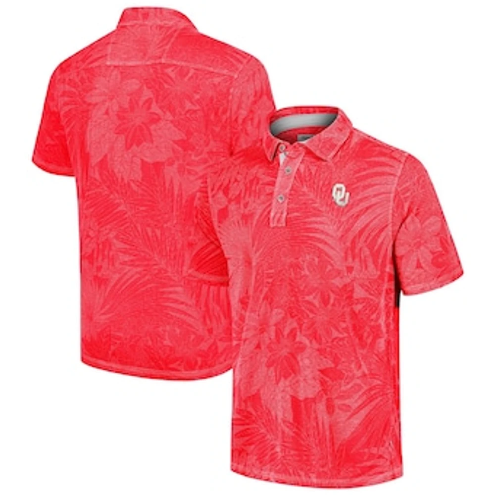 Men's Tommy Bahama Crimson Oklahoma Sooners Big & Tall Sport Santiago Paradise Polo