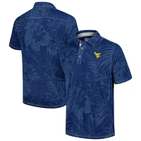 Men's Tommy Bahama Navy West Virginia Mountaineers Big & Tall Sport Santiago Paradise Polo