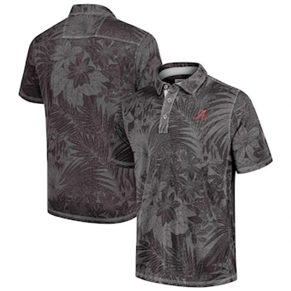 Men's Tommy Bahama Black Alabama Crimson Tide Big & Tall Sport Santiago Paradise Polo