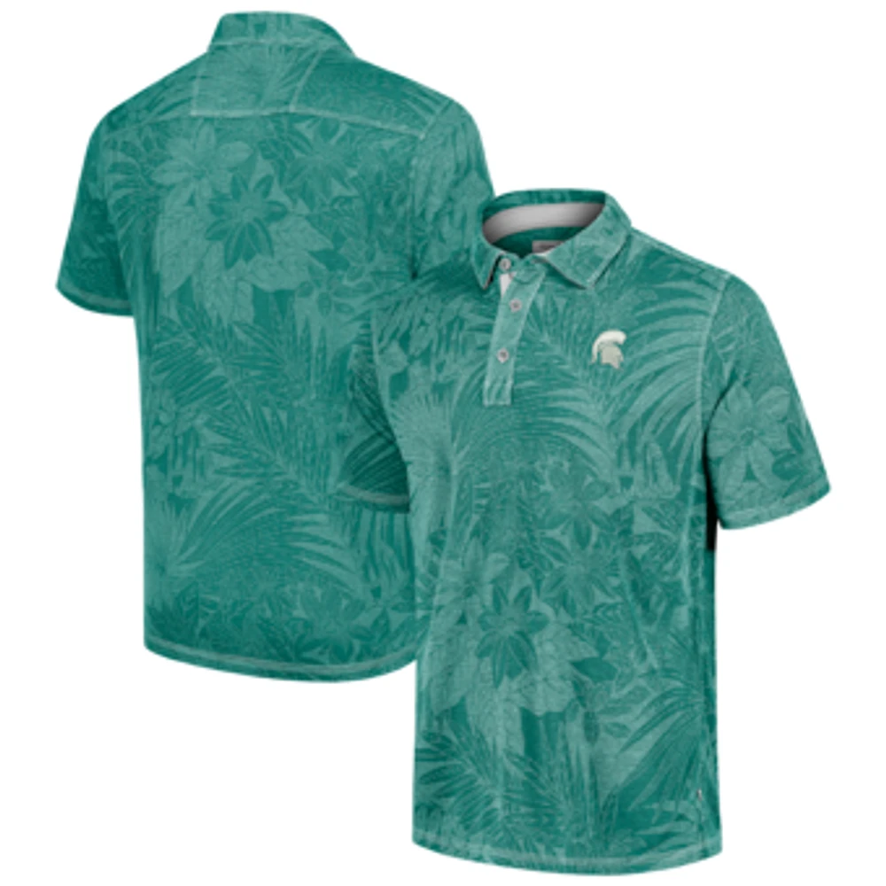 Men's Tommy Bahama Green Michigan State Spartans Big & Tall Sport Santiago Paradise Polo