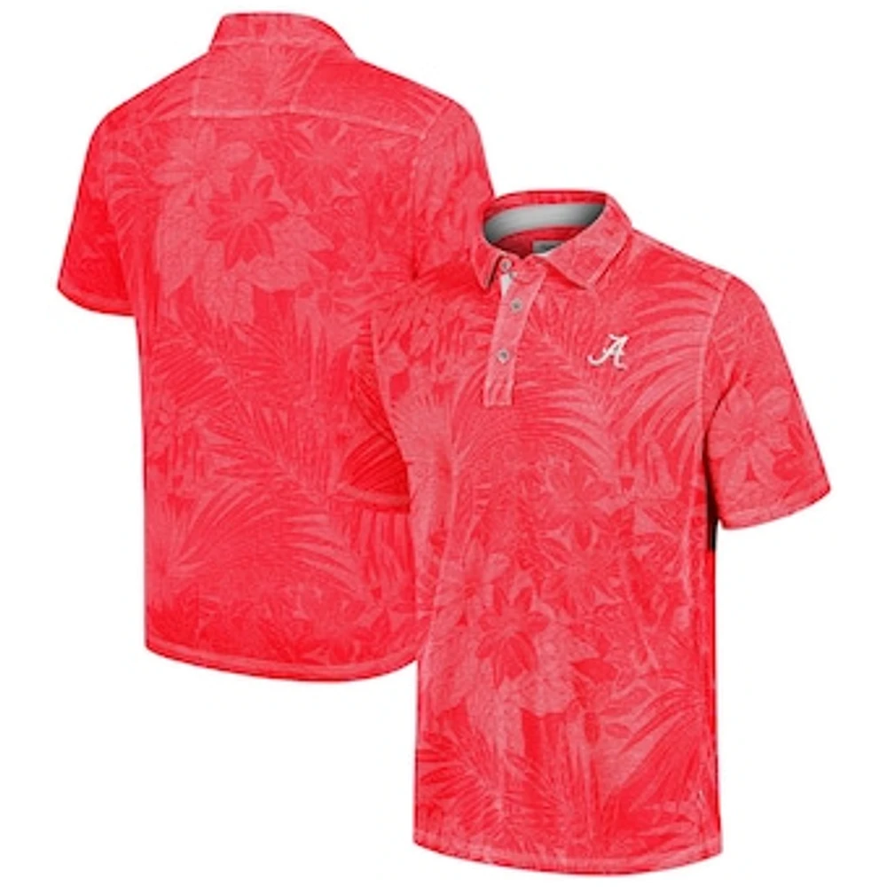 Men's Tommy Bahama Crimson Alabama Tide Big & Tall Sport Santiago Paradise Polo