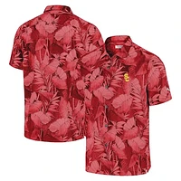 Men's Tommy Bahama Cardinal USC Trojans Big & Tall Coast Nuevo Fronds IslandZone Button-Up Shirt