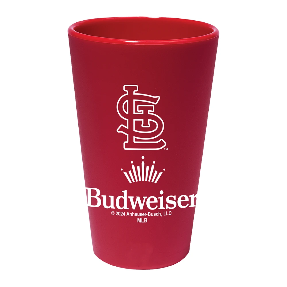 WinCraft St. Louis Cardinals MLB x Budweiser 16oz. Silicone Pint Glass