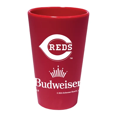 WinCraft Cincinnati Reds MLB x Budweiser 16oz. Silicone Pint Glass