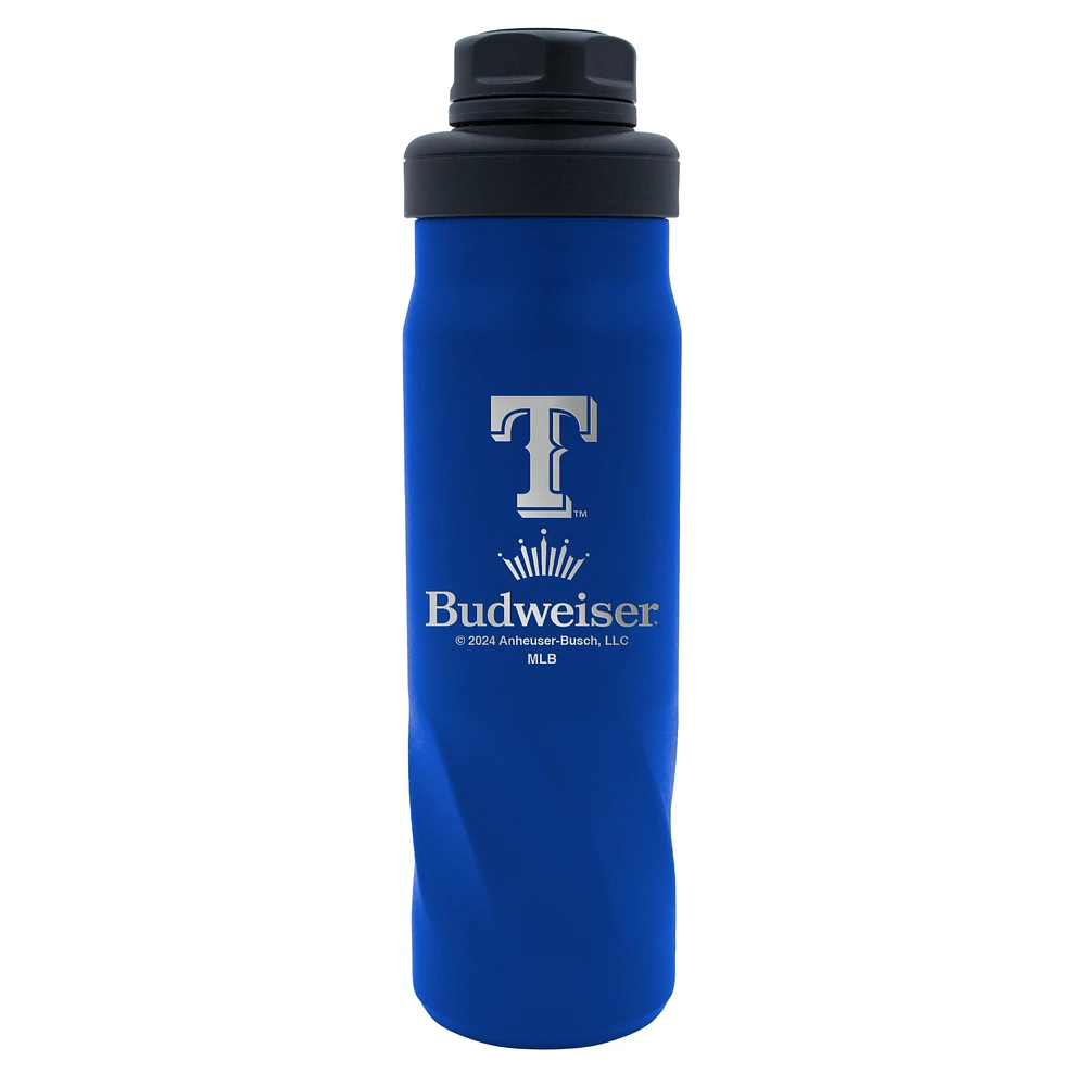 WinCraft  Texas Rangers 2024 MLB x Budweiser 20oz. Morgan Water Bottle