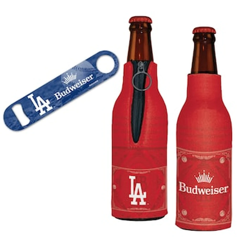 WinCraft Los Angeles Dodgers MLB x Budweiser Bottle Opener & 2 Bottle Coolers