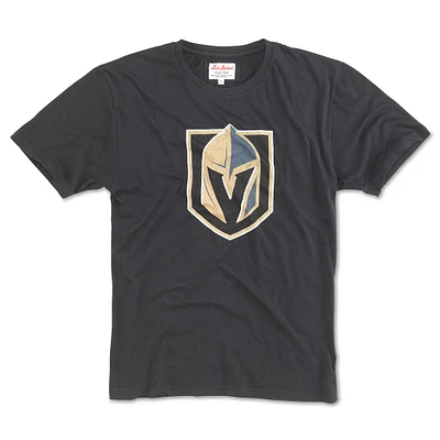 Men's American Needle Black Vegas Golden Knights Brass Tacks T-Shirt