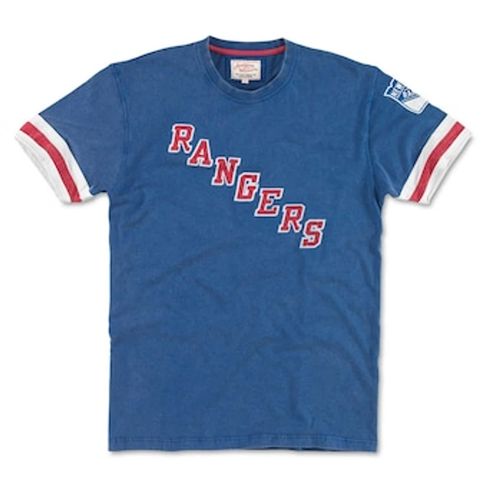 Men's American Needle Blue New York Rangers Remote Control T-Shirt