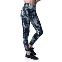 Women's MSX by Michael Strahan Navy Buffalo Bills Serena Tie-Dye Leggings