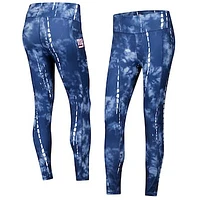 Women's MSX by Michael Strahan Navy New York Giants Serena Tie-Dye Leggings