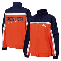 Women's G-III 4Her by Carl Banks Orange Denver Broncos Post Game Full-Zip Track Jacket