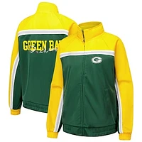 Women's G-III 4Her by Carl Banks Green Bay Packers Post Game Full-Zip Track Jacket