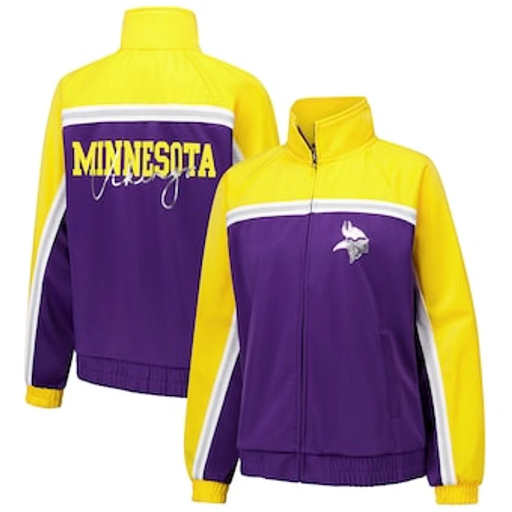 Women's G-III 4Her by Carl Banks Purple Minnesota Vikings Post Game Full-Zip Track Jacket