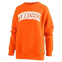 Women's Pressbox  Tennessee Orange Volunteers Moose Quilted Pullover Sweatshirt