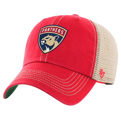 Men's '47 Red/Cream Florida Panthers Core Trawler Clean-Up Trucker Adjustable Hat