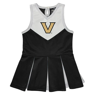 Girls Toddler Garb Black Vanderbilt Commodores Cheerleader Dress