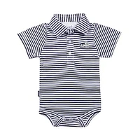 Infant Garb Navy/White New Hampshire Wildcats Carson Polo Bodysuit