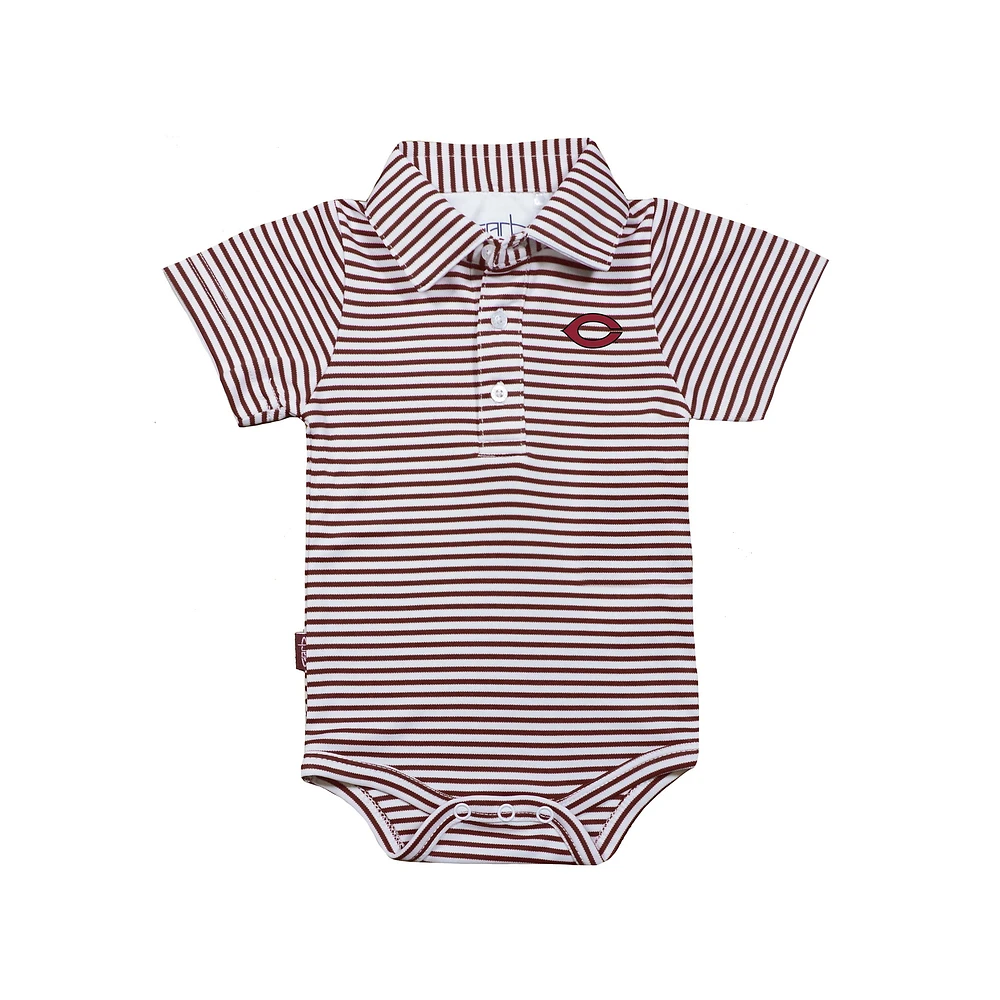 Infant Garb Maroon/White UChicago Maroons Carson Polo Bodysuit