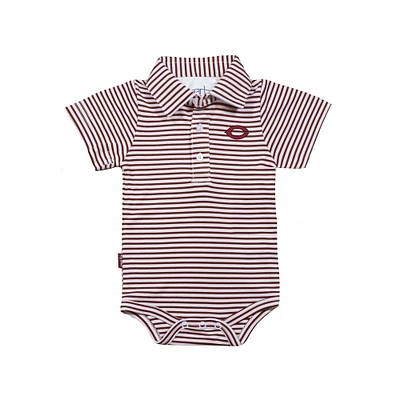 Infant Garb Maroon/White UChicago Maroons Carson Polo Bodysuit
