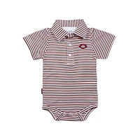 Infant Garb Maroon/White UChicago Maroons Carson Polo Bodysuit