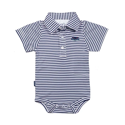 Infant Garb Navy/White Florida Atlantic Owls Carson Polo Bodysuit