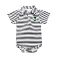 Infant Garb Charcoal/White Colorado State Rams Carson Polo Bodysuit