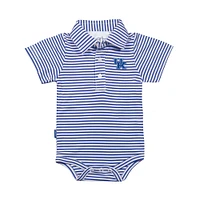 Infant Garb Royal/White Kentucky Wildcats Carson Polo Bodysuit
