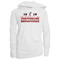 Youth Garb White Cincinnati Bearcats Marley Long Sleeve Raglan Hoodie Sunshirt