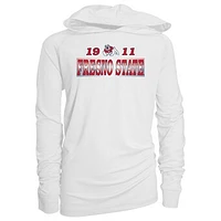 Youth Garb White Fresno State Bulldogs Marley Long Sleeve Raglan Hoodie Sunshirt