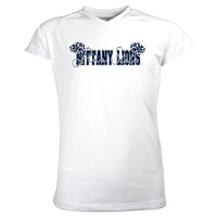 Girls Youth Garb White Penn State Nittany Lions Brittany V-Neck T-Shirt