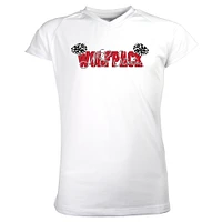 Girls Youth Garb White NC State Wolfpack Brittany V-Neck T-Shirt