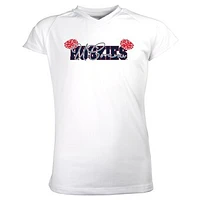Girls Youth Garb White UConn Huskies Brittany V-Neck T-Shirt