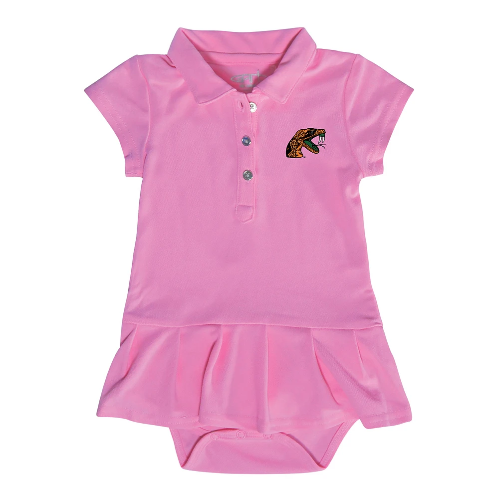 Infant Garb Pink Florida A&M Rattlers Caroline Bodysuit Dress