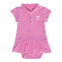 Infant Garb Pink Temple Owls Caroline Bodysuit Dress