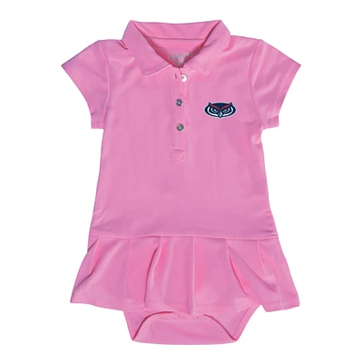 Infant Garb Pink Florida Atlantic Owls Caroline Bodysuit Dress