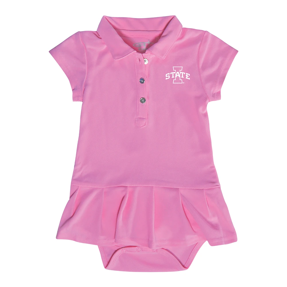Infant Garb Pink Iowa State Cyclones Caroline Bodysuit Dress