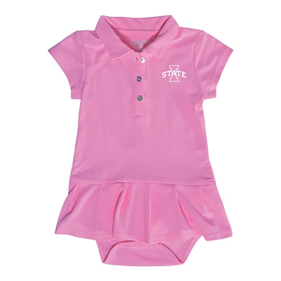 Infant Garb Pink Iowa State Cyclones Caroline Bodysuit Dress