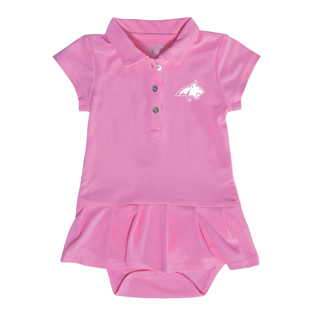 Infant Garb Pink Montana State Bobcats Caroline Bodysuit Dress