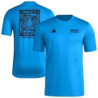 Men's adidas Blue Charlotte FC Local Wrap T-Shirt